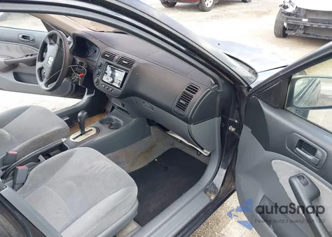 2001 Honda Civic Ex from USA, damaged, VIN 2HGES26721H529951